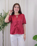 Feyan Puffsleeve Silk Top