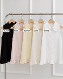 Glare Collared Sleeveless Top