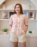 Harmonie Embroidered Buttondown Top