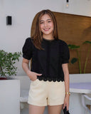 Havanah Puffsleeve Lace Top