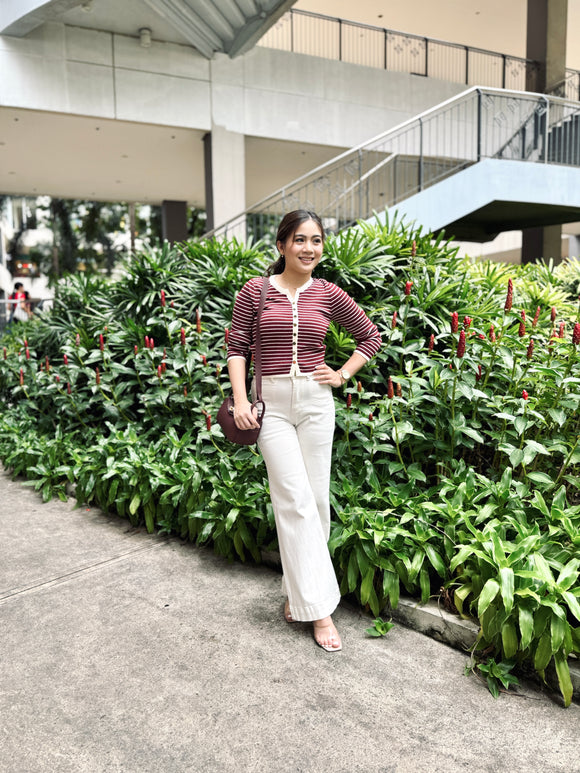 Herly Longsleeve Stripe Knit Top