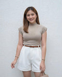 Jazy Premium High-Neck Sequin Knit Top