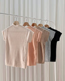 Jazy Premium High-Neck Sequin Knit Top