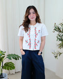 Jeana Embroidered Buttondown Top
