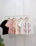 Jeana Embroidered Buttondown Top