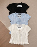 Jessy Premium Textured Tie Top