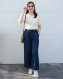 Leonard Garterized Denim Pants