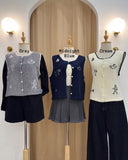 Loralyn Premium Embroidered Vest Top