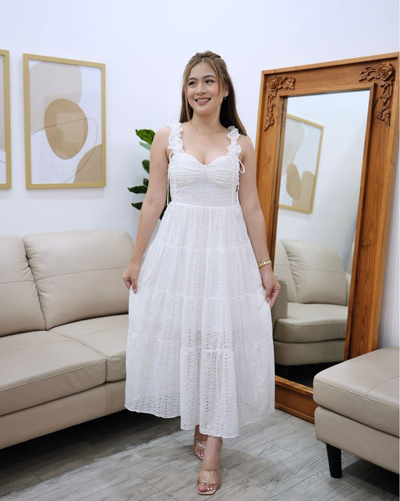 Lysandra Eyelet Tier Dress