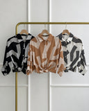 Melinna Premium Buttondown Tie Top