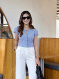 Micaela Premium Checkered Top