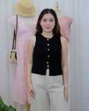 Mikaella Buttondown Knit Top