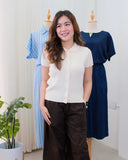 Minna Textured Knit Top with Pearl Detail