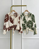 Mirriam Premium Printed Tie Top