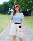 Mylie Premium Buttondown Knit Top