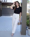 Neil Premium Belted Pants