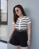 Olinda Premium Stripe Knit Top