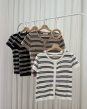 Olinda Premium Stripe Knit Top