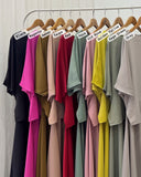 Raida Wrap Satin Dress