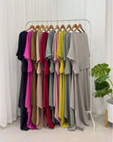 Raida Wrap Satin Dress