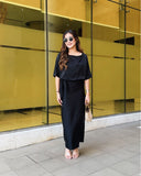 Raida Wrap Satin Dress