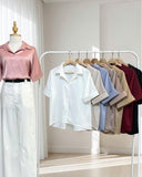 Rhoda Collared Silk Top