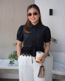 Sedie Collared Buttondown Top