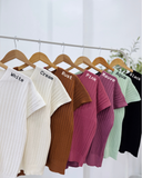 Seren V-Neck Rib Knit Top