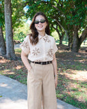 Siera Textured Buttondown Top