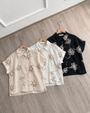 Siera Textured Buttondown Top