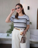 Stelly Stripe Knit Top