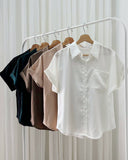 Vennie Buttondown Silk Top