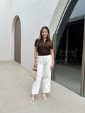 Izza Collared Knit Top