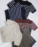 Vivyan Stripe Knit Top