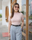 Wynn Premium High-Neck Knit Top