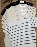 Zairah Stipe Knit Top