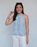 Zellie Premium Polka Dot Halter Top
