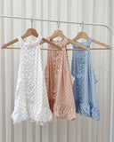 Zellie Premium Polka Dot Halter Top